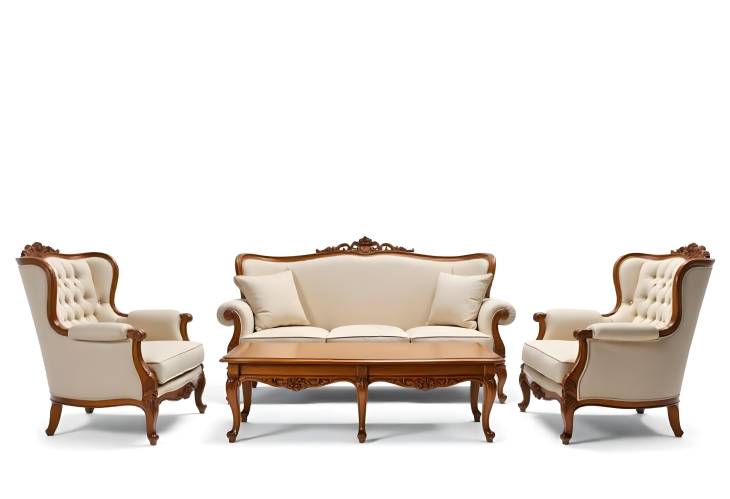 Classic Sophistication Furniture Set Displayed Isolated